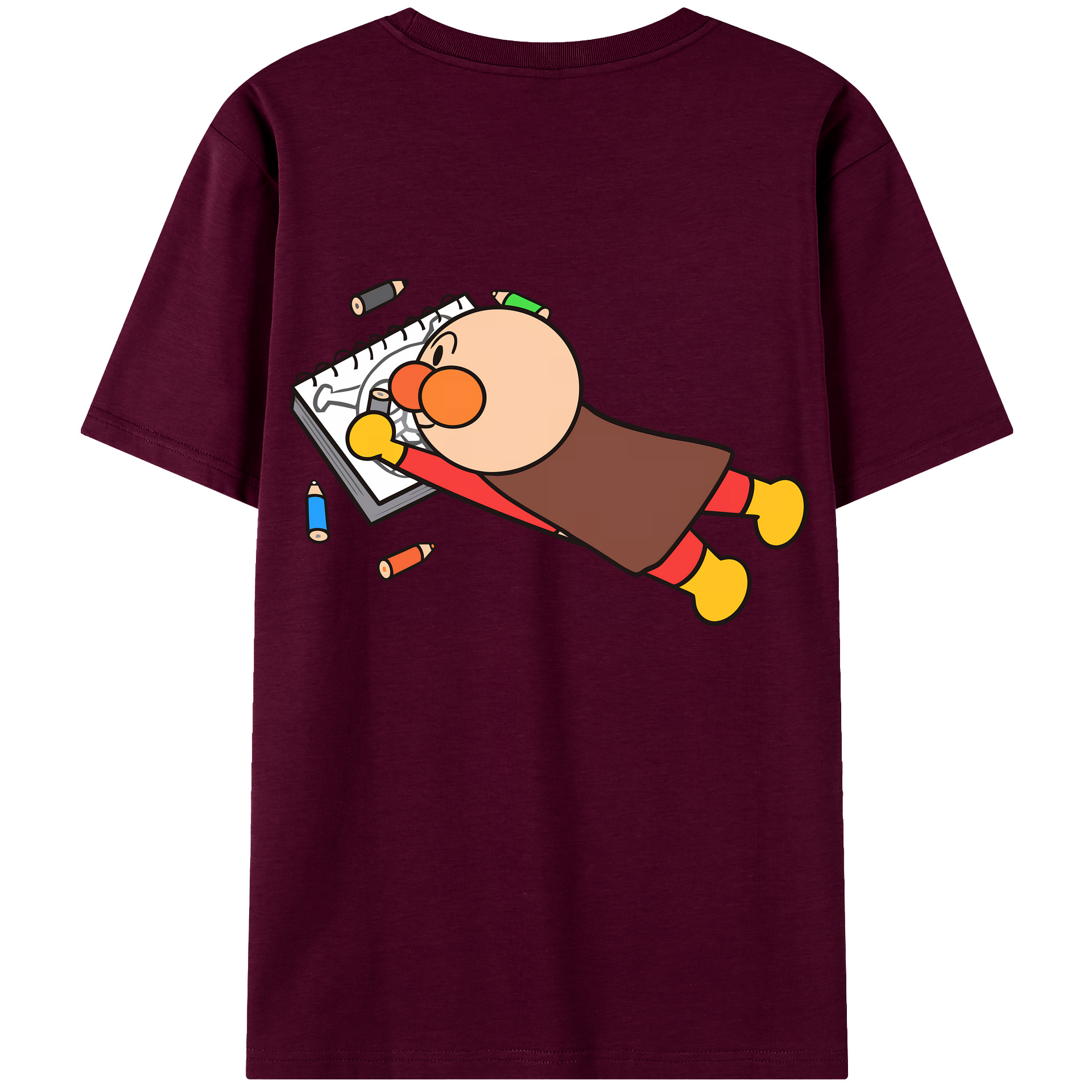 （画像用） アンパンマン Anpanman レディース半袖Tシャツ(バックプリント)